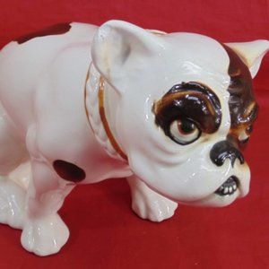 Vtg 1930s French Bulldog Czechoslovakian Ceramic Figurine Czech